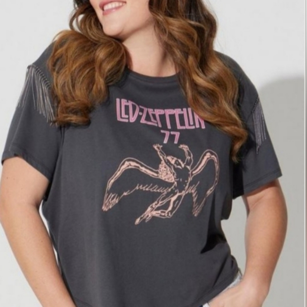 Torrid Gray Led Zeppelin Graphic Tee